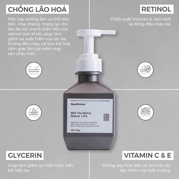 Kem Body Royal Retinol B22 The Matrix