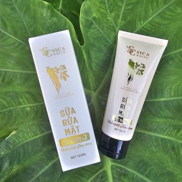 Rửa Mặt Cốt Nám X3 Sica White Tinh Chất Sâm Vàng Hỗ Trợ Da Nám Tàn Nhang