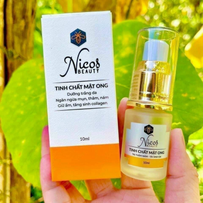 Tinh chất mật ong Nicos Beauty là dòng serum dưỡng da căng bóng