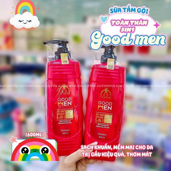 Sữa tắm gội toàn thân Good Men Đỏ Good Charme