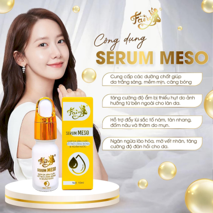 Serum Meso Fairy dưỡng trắng, dưỡng ẩm căng bóng chuyên dành cho da khô 10ml