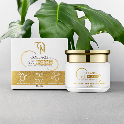 Kem Face Collagen X3 Ban Đêm hộp 15g MP Đông Anh Nguyễn Huỳnh Như