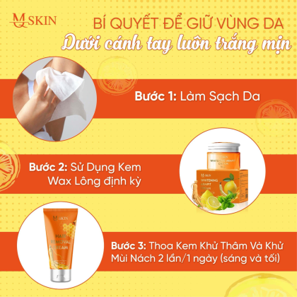 Combo Kem Tẩy Lông Và Kem Khử Thâm Khử Mùi Chanh Sâm Mật Mq Skin Đoàn Thanh Tuyền