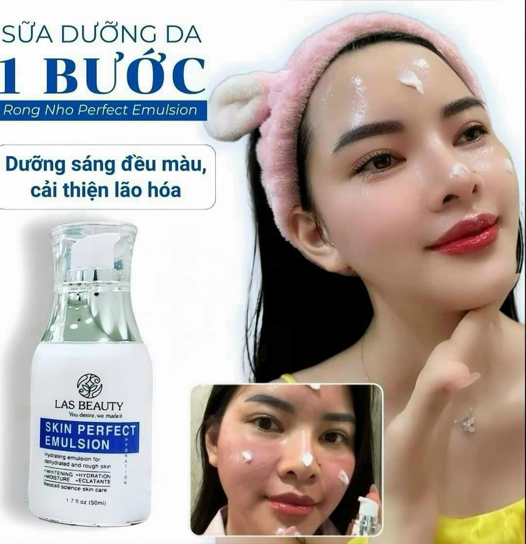 Sữa Dưỡng Rong Nho Las Beauty Skin Perfect Emulsion 50ml siêu phẩm của nhà Las Beaty chính thức trình làng