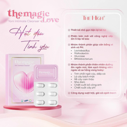 Viên Đặt Chăm Sóc Vùng Kín The Magic Love Yoni Intimate Cleanser The High