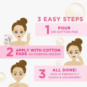 Nước tẩy trang Garnier Micellar Cleansing Water màu hồng  dành cho da nhạy cảm