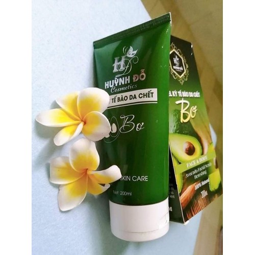 Gel Kỳ Tế Bào Da Chết Bơ Cho Mặt Và Body Huỳnh Đỗ 200ml