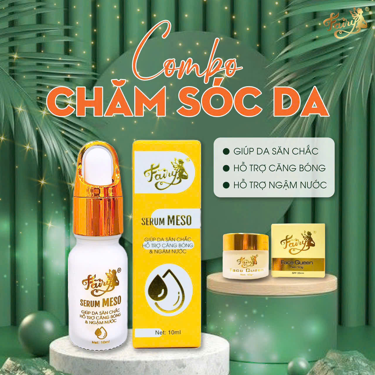 Da chị em khô đậm sâu thì cứ hốt ngay bộ serum Meso face Queen này sài tới cho em nhen