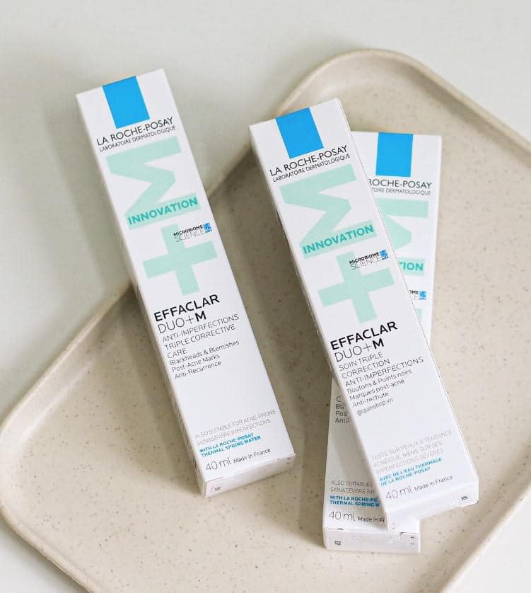 Kem hỗ trợ điều trị mụn Effaclar Duo+M Laroche posay giảm mụn trong vòng 8 giờ 40ml