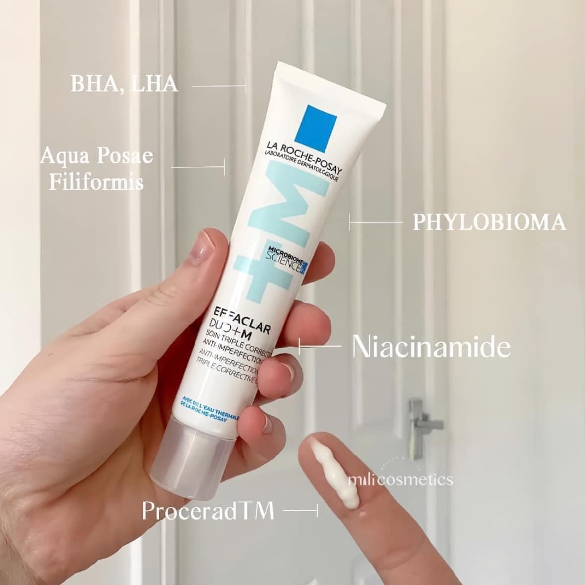 Kem hỗ trợ điều trị mụn Effaclar Duo+M Laroche posay giảm mụn trong vòng 8 giờ 40ml