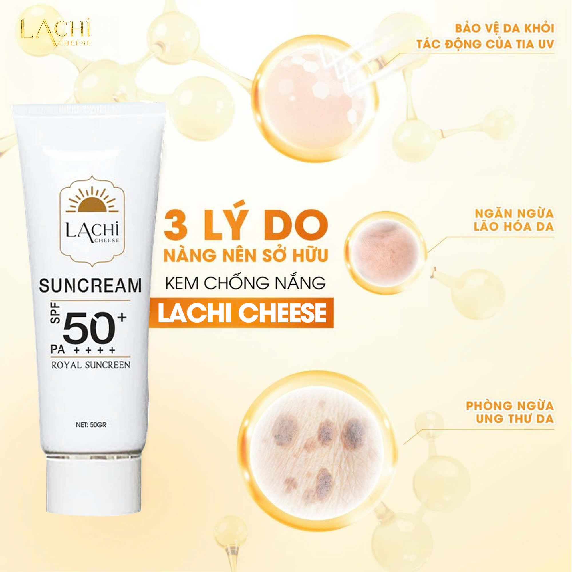 3 lí do nên chọn Kem chống nắng Lachi SPF 50+