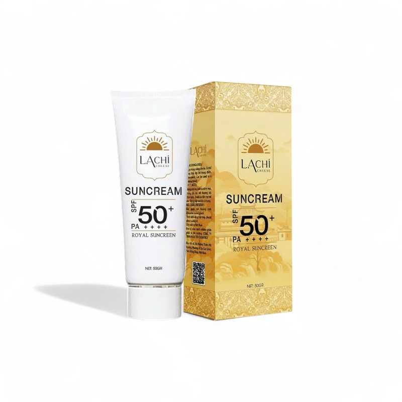 Kem Chống Nắng Lachi Cheese SPF 50+ Royal Sunscreen - Phiên Bản Mới
