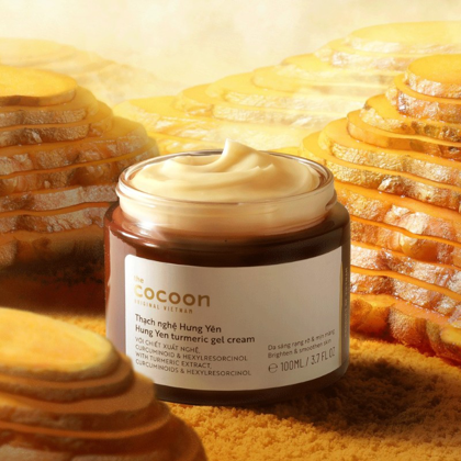 Kem Dưỡng Ẩm Làm Sáng Da Dạng Thạch Từ Nghệ Hưng Yên Cocoon Hung Yen Turmeric Gel Cream