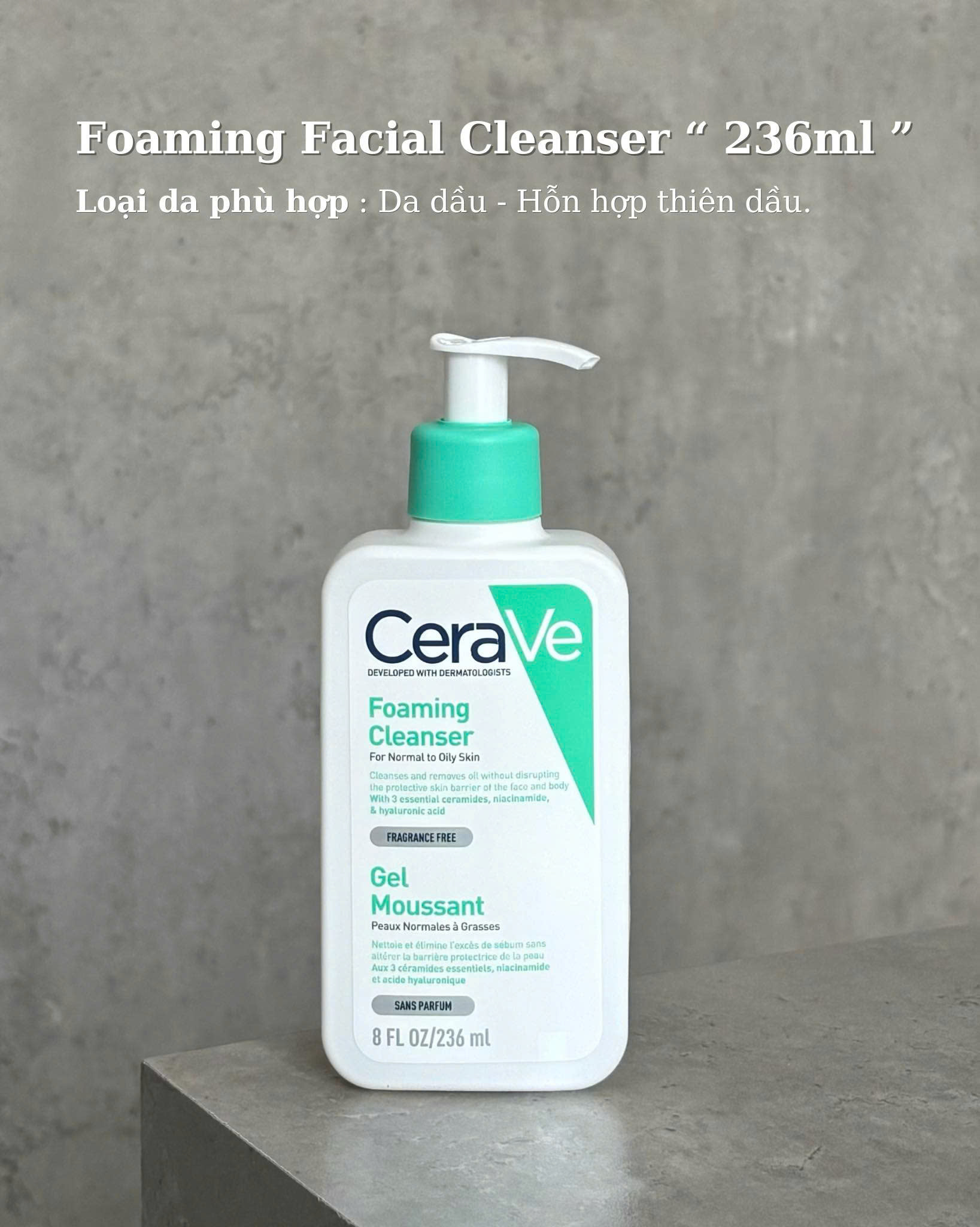 sữa rửa mặt CeraVe đều có thể đáp ứng nhu cầu của bạn mà không để lại cảm giác khó chịu trên da