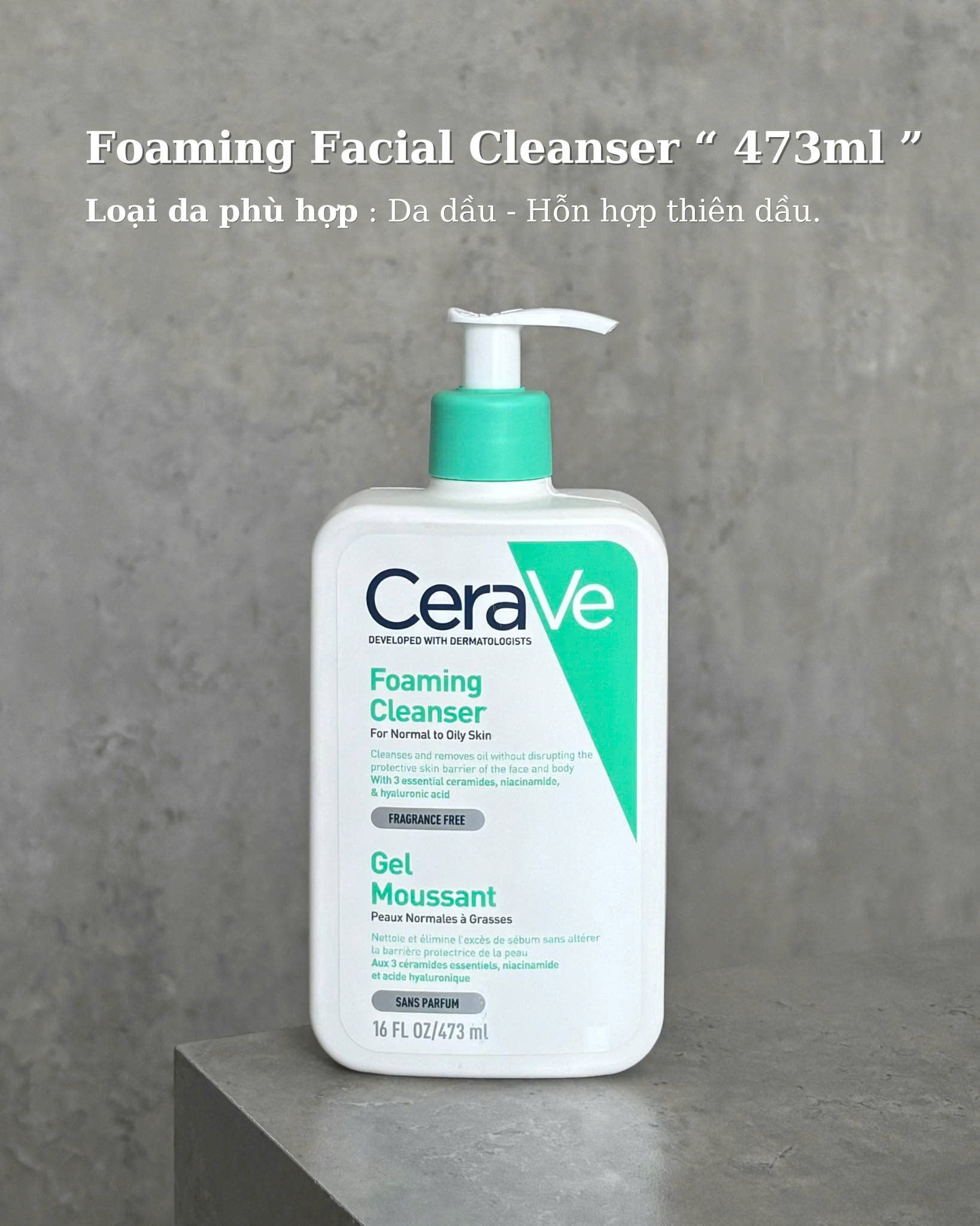 sữa rửa mặt CeraVe đều có thể đáp ứng nhu cầu của bạn mà không để lại cảm giác khó chịu trên da