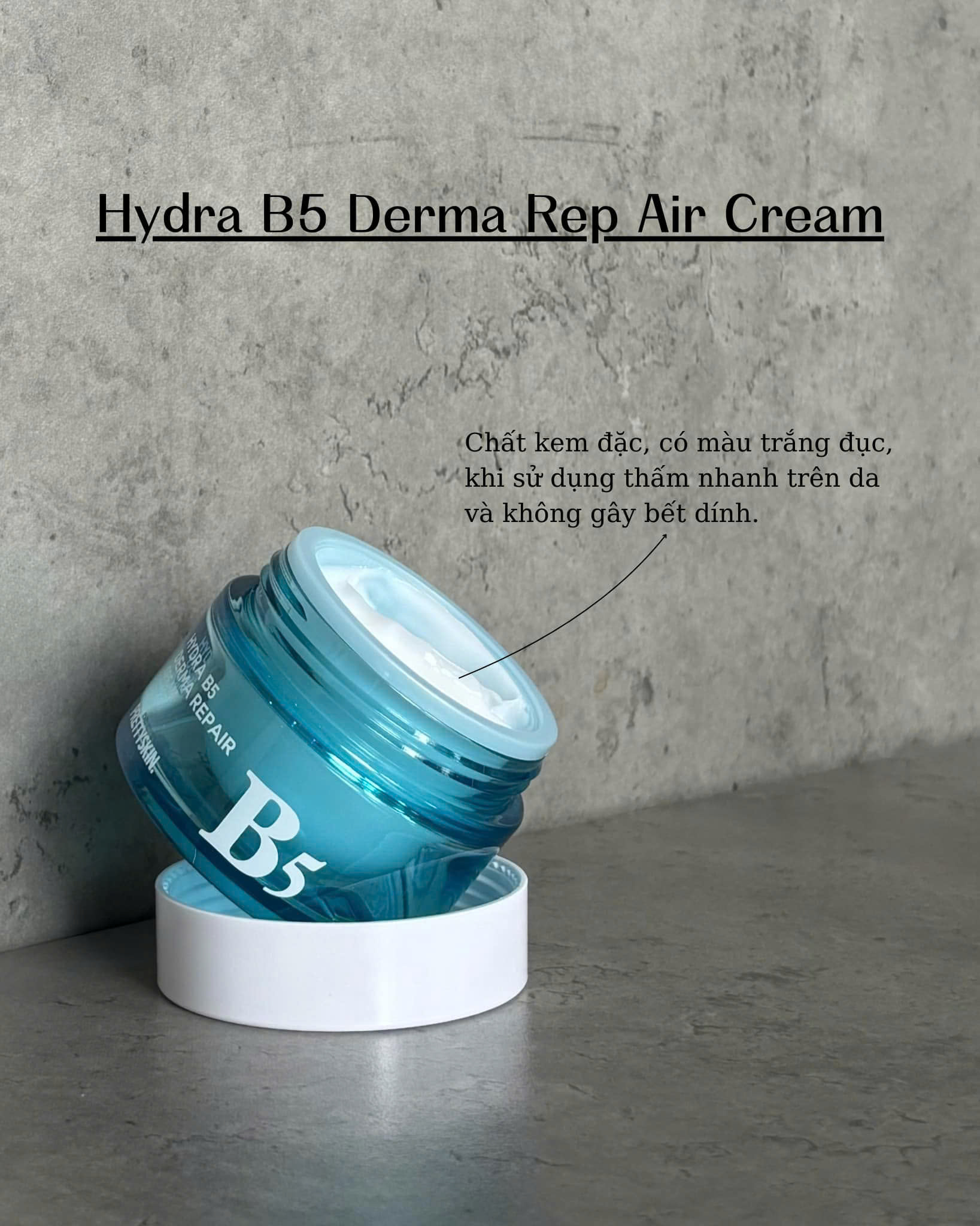 Combo 2 Tinh chất phục hồi dưỡng trắng Hydra B5 Max Serum và Kem dưỡng phục hồi dưỡng trắng Hydra B5 Derma Repair Cream