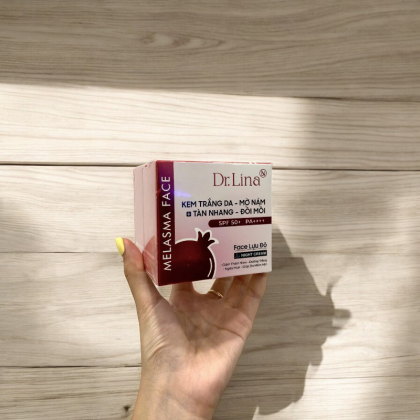Kem Face Lựu Đỏ Dr.Lina Melasma Face Giảm Nám Ban Đêm 25g