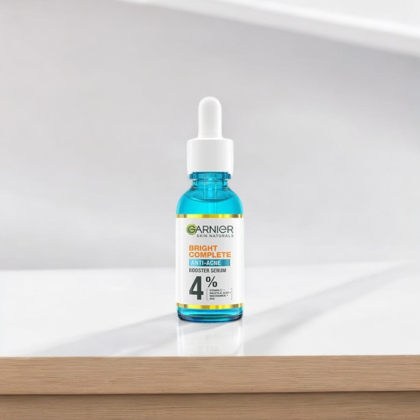Serum GARNIER Bright Complete Anti-Acnes Booster Hỗ Trợ Giảm Mụn, Sáng Da Chai 30ml