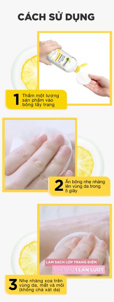Nước Tẩy Trang Garnier Vitamin C Làm Sáng Da Micellar Cleansing Water Vitamin C 400ml