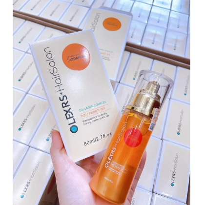 Tinh Dầu Dưỡng Tóc Olexrs Hair Salon Argan Oil Collagen Complex Hair Repair Oil 80ml
