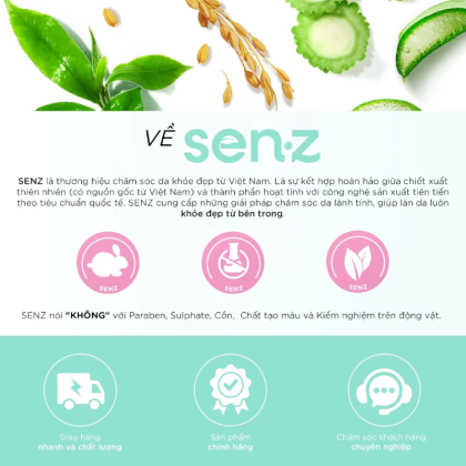 Nước Tẩy Trang Senz Từ Khổ Qua Thu Nhỏ Lỗ Chân Lông