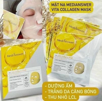 Mặt nạ thạch vàng Medianswer Vita Collagen Mask hộp 5 miếng