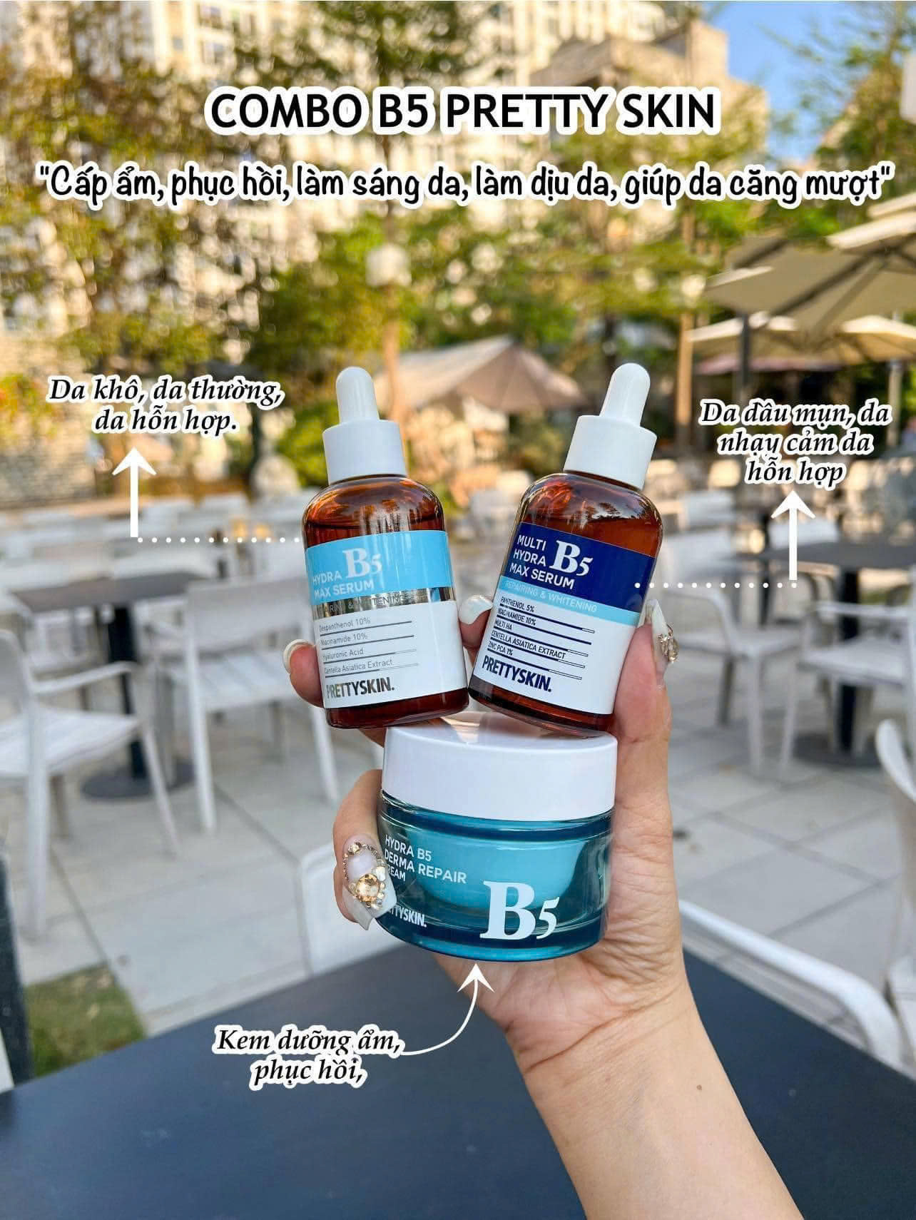 Kem dưỡng Pretty Skin Hydra B5 Derma Repair Cream