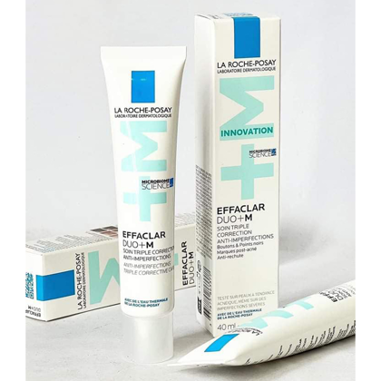 Kem Dưỡng Da Giảm Mụn La Roche - Posay Effaclar Duo+M 40ml Dành Cho Da Mụn