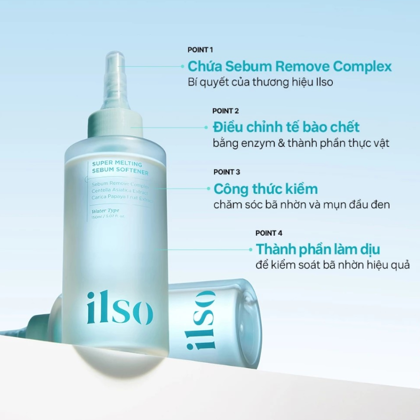 Ủ Mụn ILSO Super Melting Sebum Softener là dung dịch làm mềm những phần mụn đầu đen