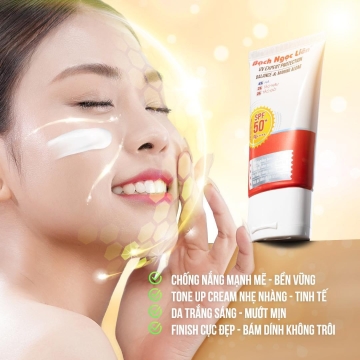 Kem Chống Nắng Bạch Ngọc Liên UV Expert Protection 50g Làm dịu da ngăn cháy nắng
