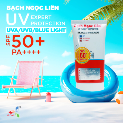 Kem Chống Nắng Bạch Ngọc Liên UV Expert Protection 50g giải pháp chống nắng dưỡng ẩm phục hồi da tuyệt đỉnh