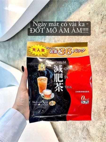 Trà Thảo Mộc Giảm Cân Premium Genpi Tea Nhật Bản 36 Túi Lọc - Tặng Trà Thảo Mộc Mini
