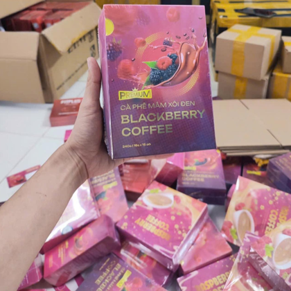 Cà Phê Giảm Cân Mâm Xôi Đen Premium BlackBerry Coffee