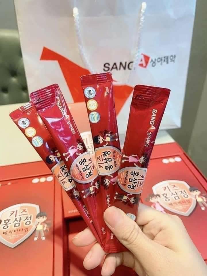 Giao mùa rồi  Mẹ lại nhanh trí bổ sung hồng sâm Baby Sanga Hàn Quốc cho con thôi