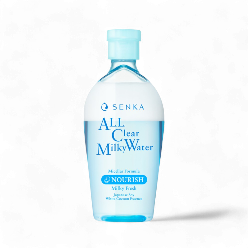 Nước tẩy trang Micellar All Clear Water Fresh Senka Nourish Màu Xanh Dương