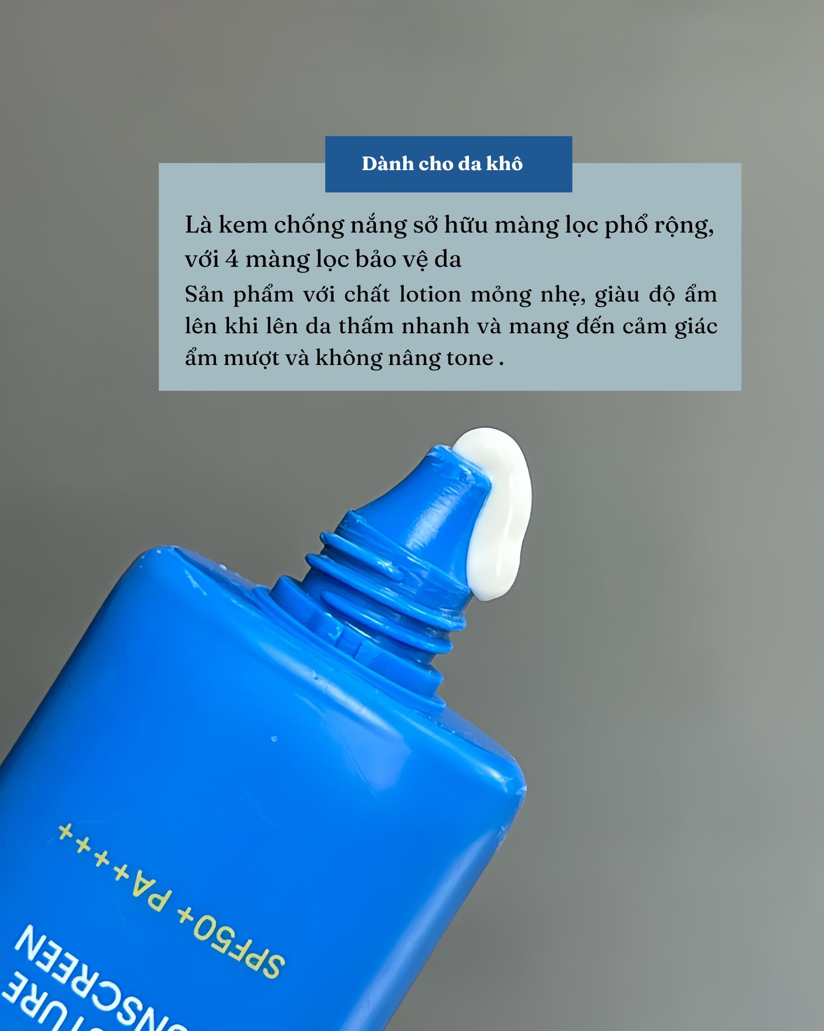 Kem Chống Nắng Beplain Sunmuse Moisture Sunscreen phiên bản màu Xanh Dương