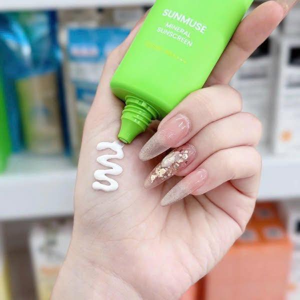 Kem Chống Nắng Beplain Sunmuse Màu Xanh Lá xa lánh mọi tác nhân kích ứng