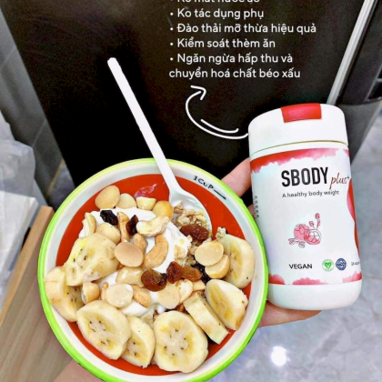 Viên nang giảm cân Sbody Plus+  hộp 24 viên