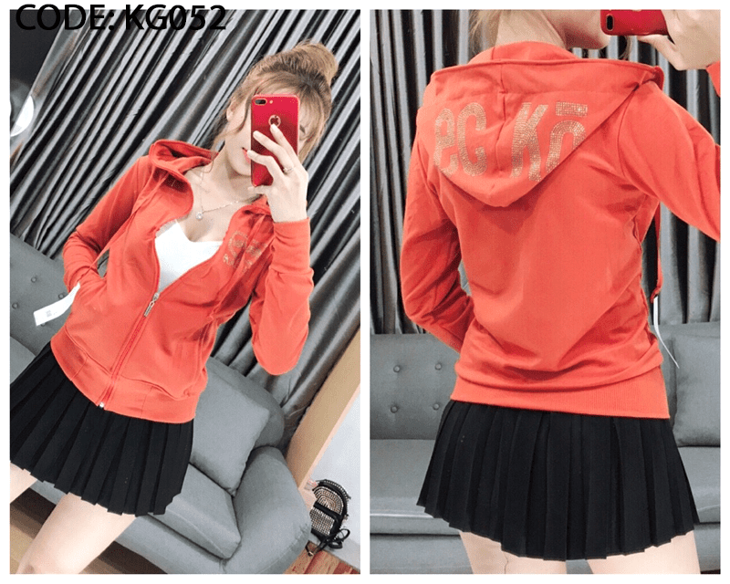 Áo khoác nữ đính đá Ecko