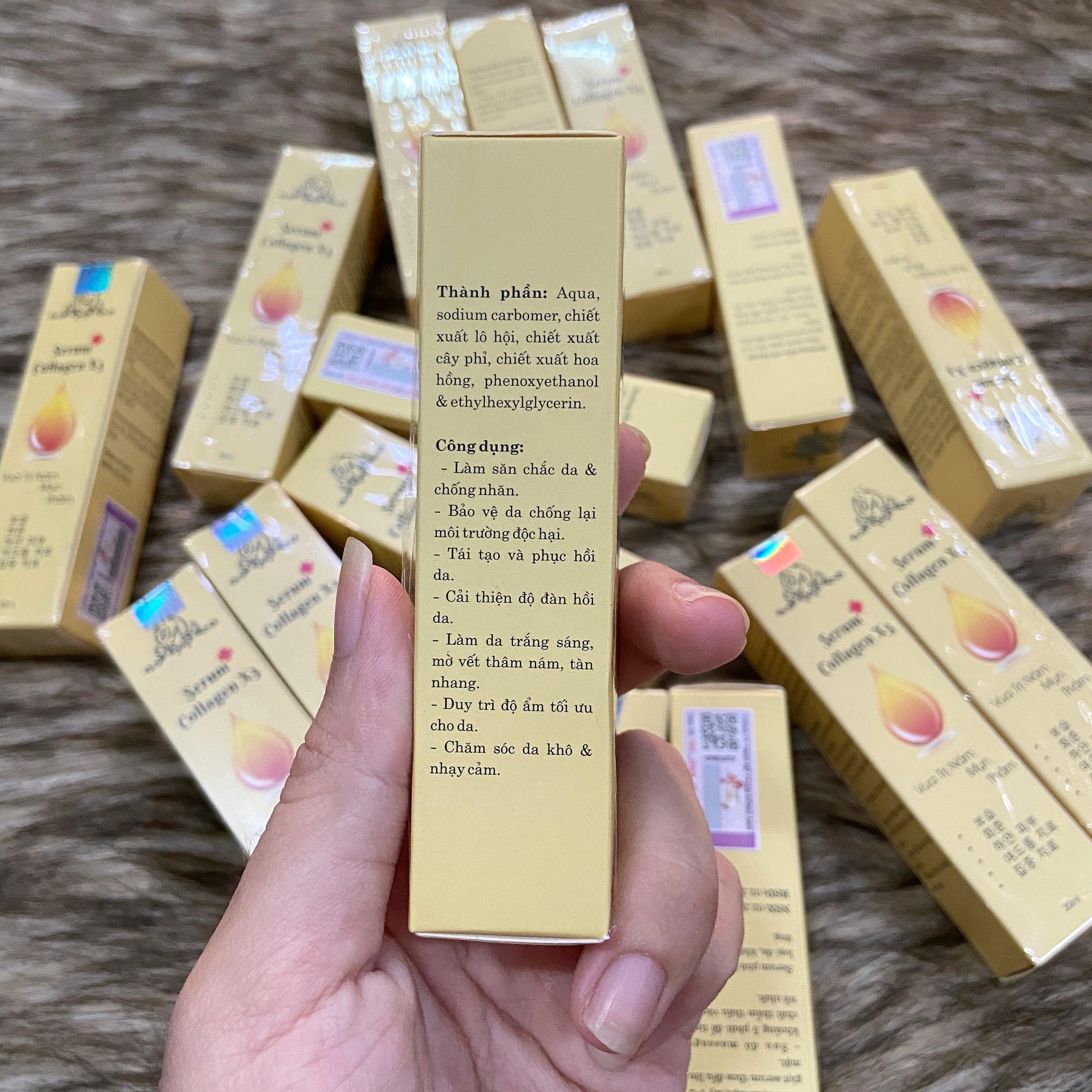 Serum collagen x3 có công dụng gì?