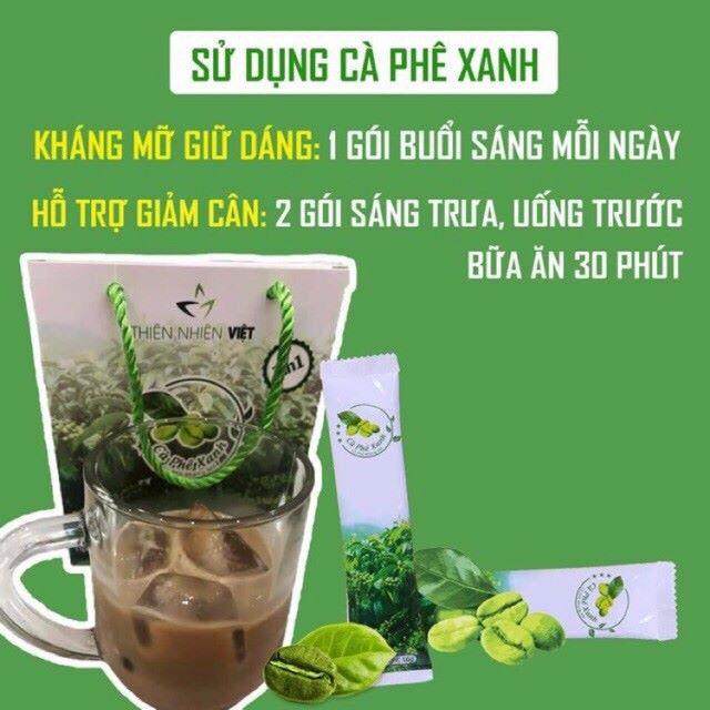 HƯỚNG DẪN SỬ DỤNG CAFE XANH GIẢM MỠ