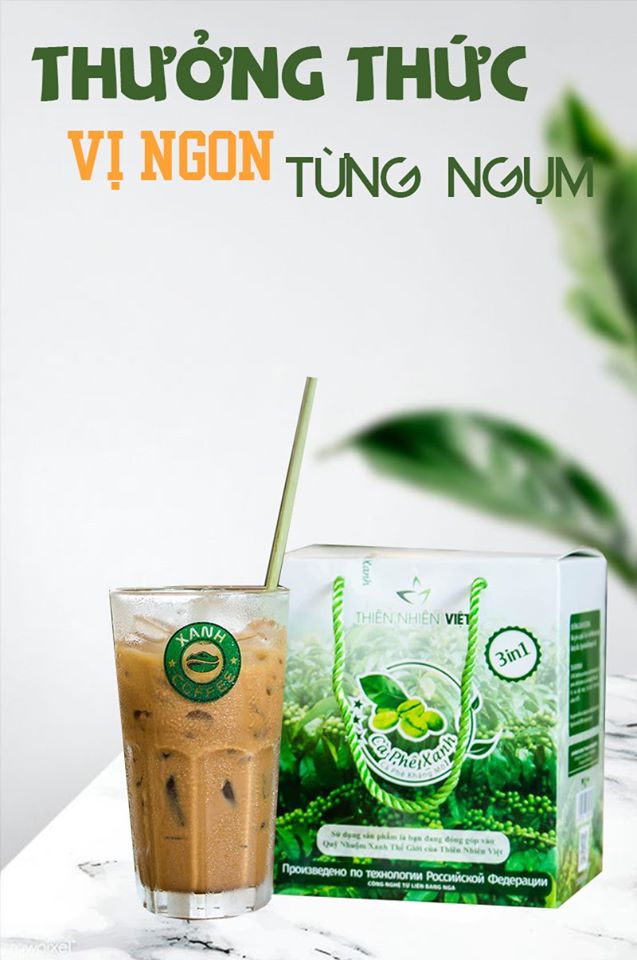Cảm nhận hương vị thơm ngon từ tách cà phê Xanh thiên nhiên