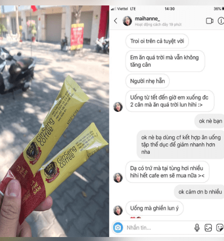 Feedback của khách iu sau khỉ sử dụng Ginseng