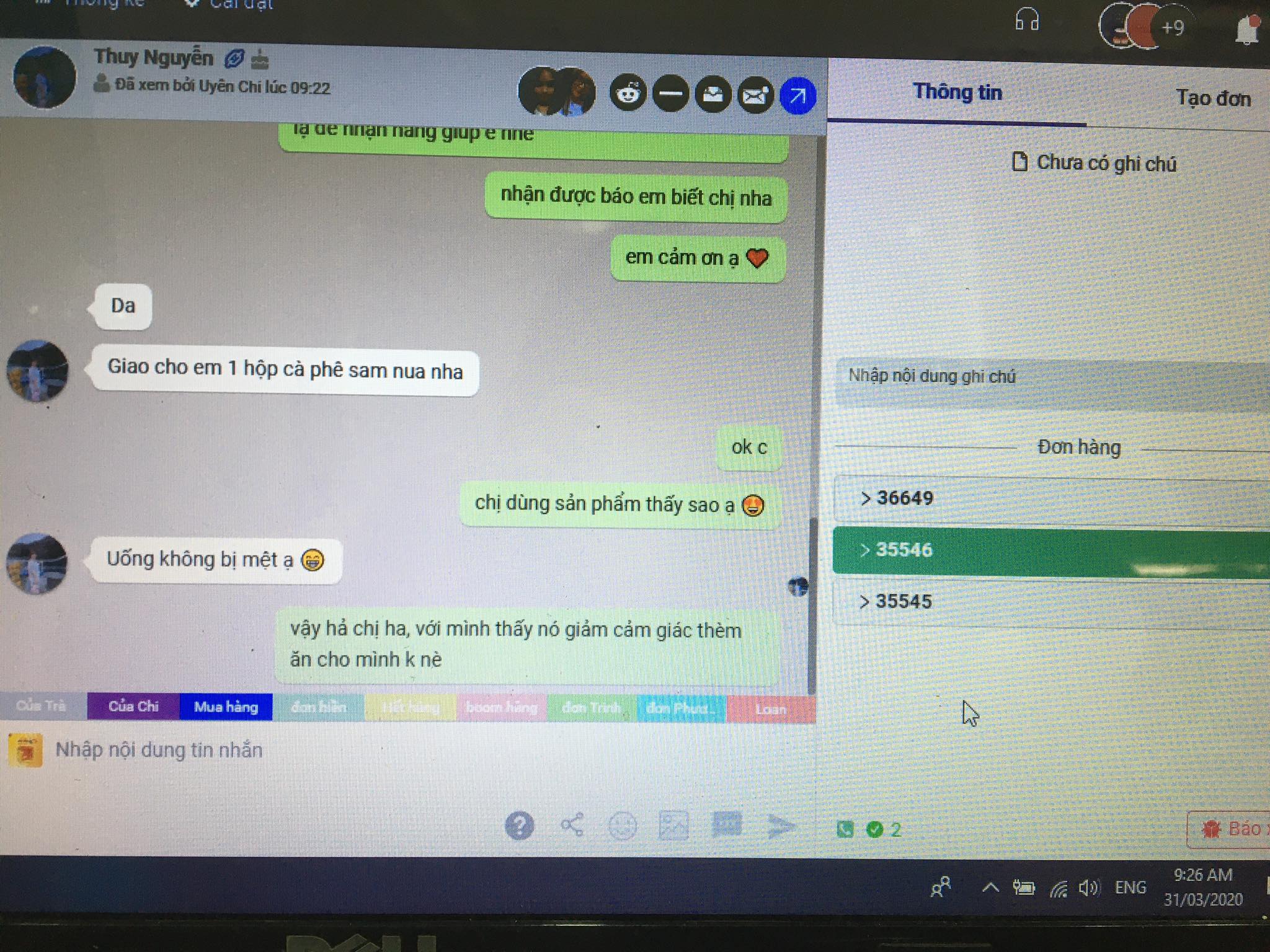 Feedback của khách iu sau khỉ sử dụng Ginseng