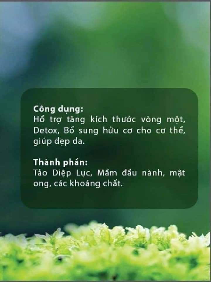Viên Hữu Cơ Xanh giúp tăng kích thước vòng 1