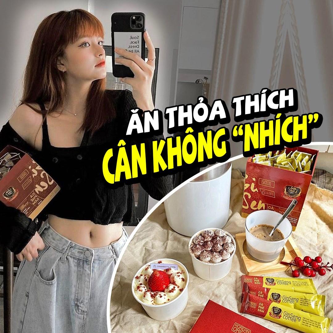 Ăn thỏa thích cân không nhích với cà phê Sâm