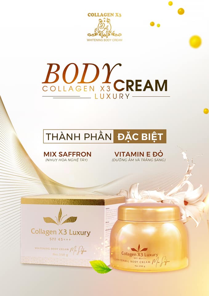Kem body Collagen X3 Luxury phiên bản mới