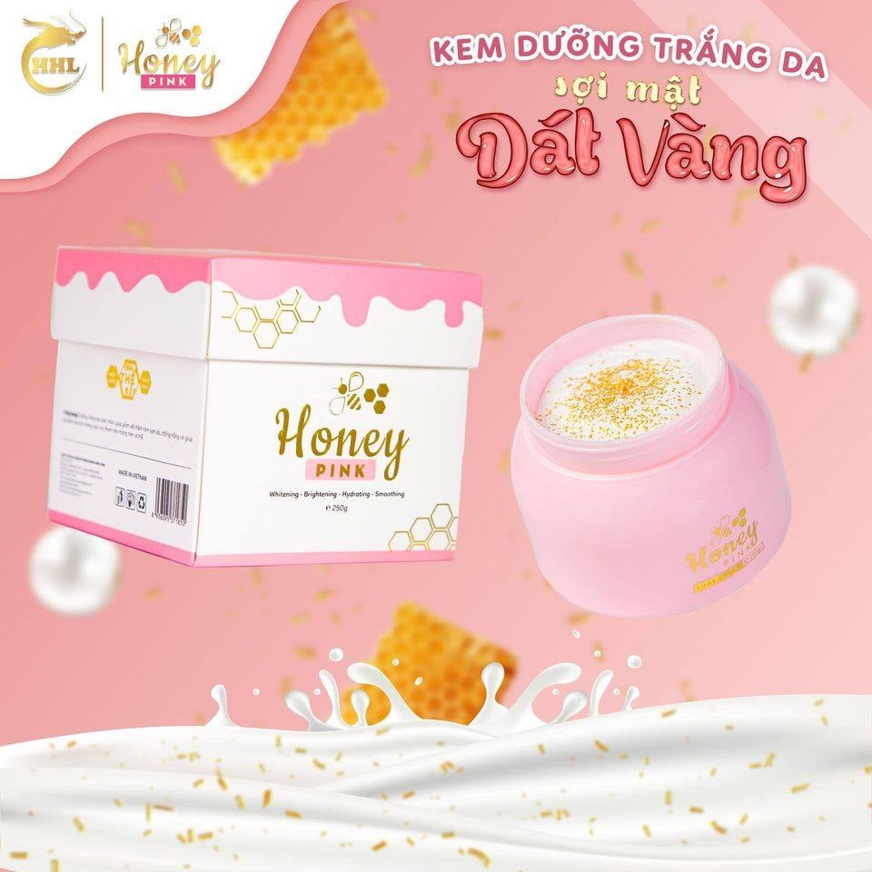 Kem body Honey Pink sợi mật ong dát vàng 24k
