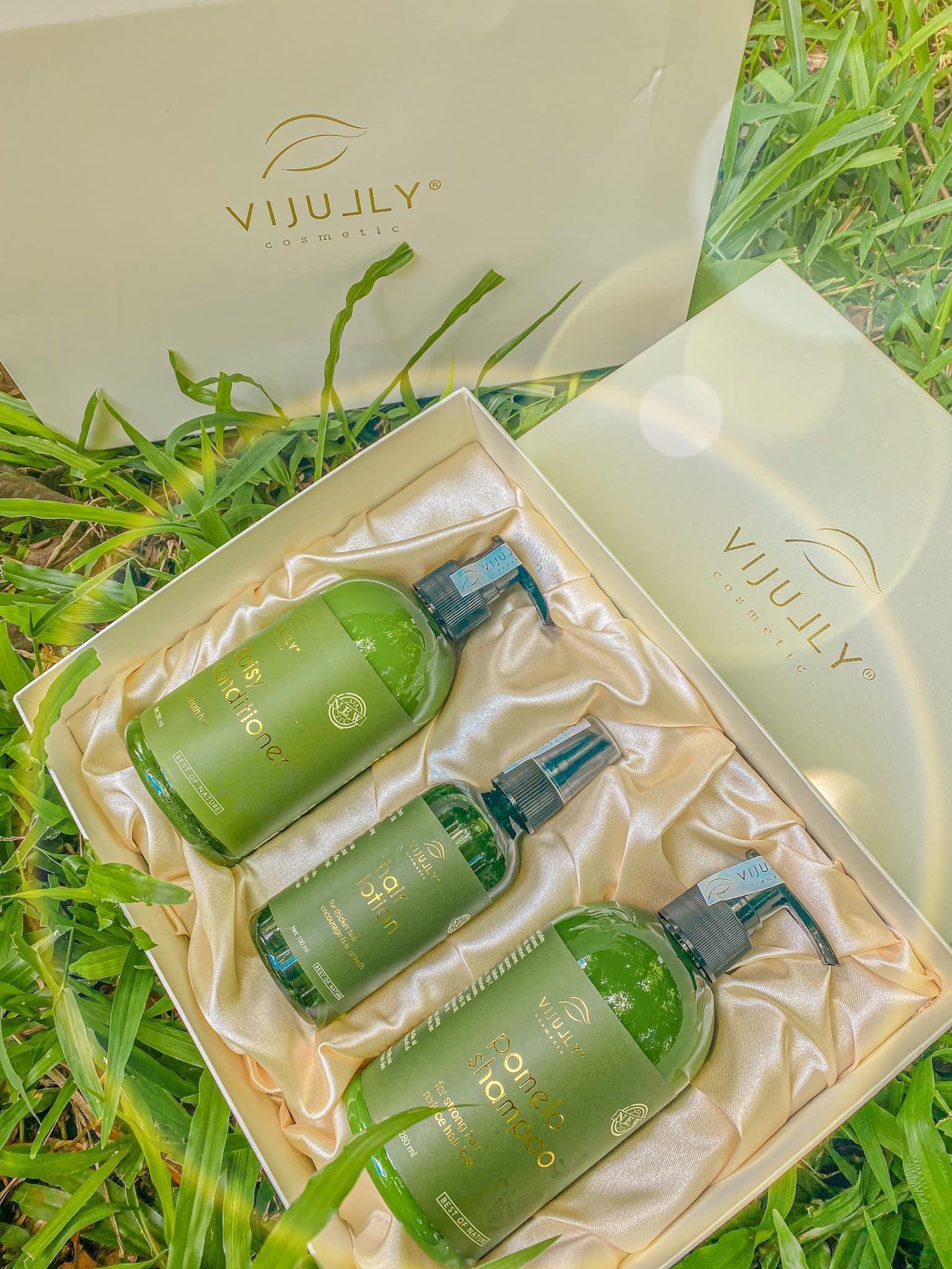 Bộ 3 sản phẩm từ bưởi của Vi Jully Cosmetic - BÍ QUYẾT GIÚP TÓC MỌC NHANH