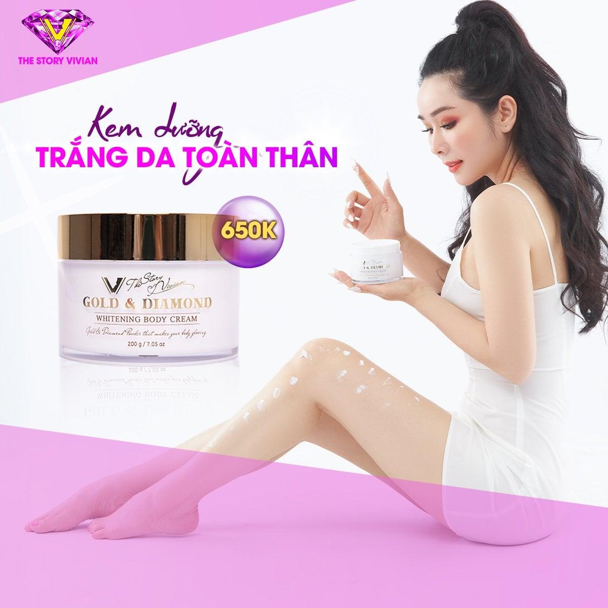 Kem body dưỡng trắng da The Story Vivian